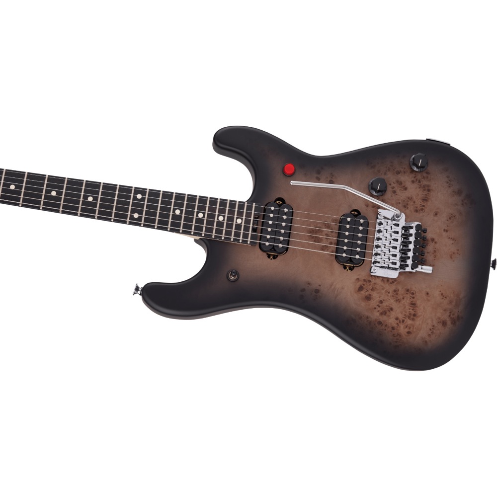 EVH 5150 Series Deluxe Poplar Burl Ebony Fingerboard Black Burst エレキギター ボディアップの画像