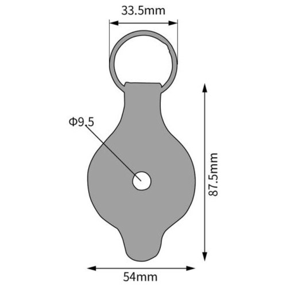 LM Products Drum Key Ring IA-8 ドラムキーリング サイズ　寸法