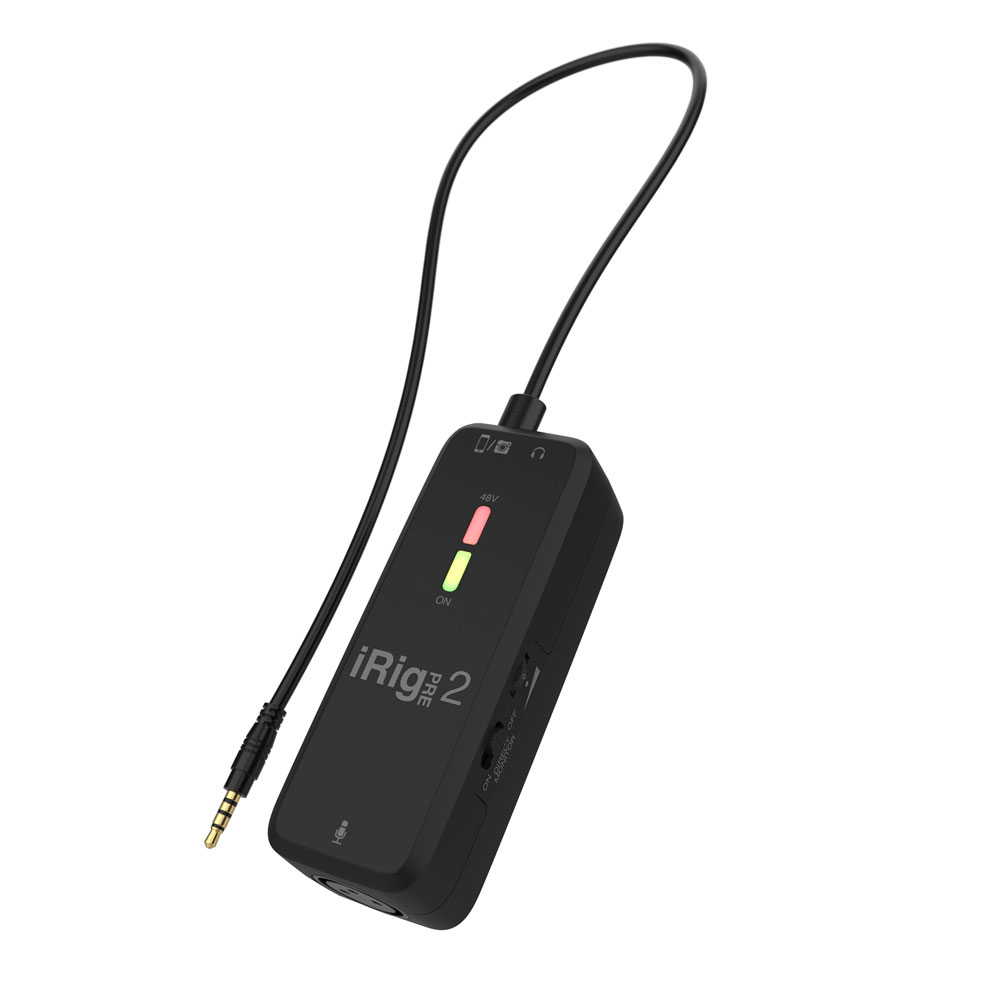 IK Multimedia iRig Pre 2 モバイルオーディオインターフェイス 全体像