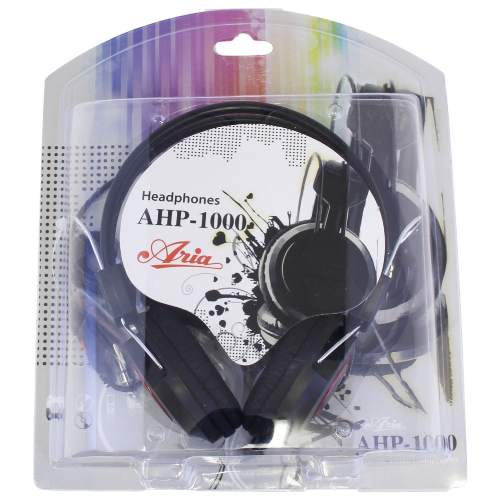 ARIA AHP-1000 BK ダイナミック型ヘッドホン パッケージ画像