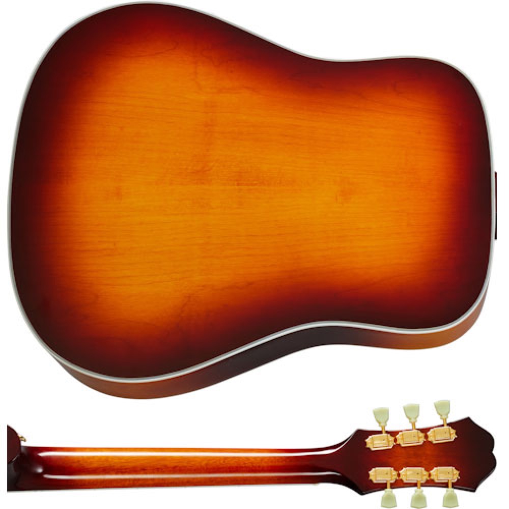 Epiphone Masterbilt Frontier Iced Tea Aged Gloss エレクトリックアコースティックギター ボディバック画像