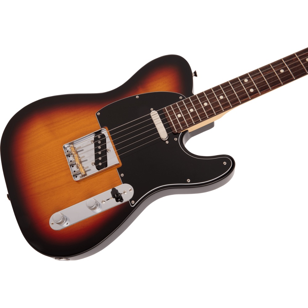 Fender Made in Japan Hybrid II Telecaster RW 3TS エレキギター ボディ斜めアングル画像