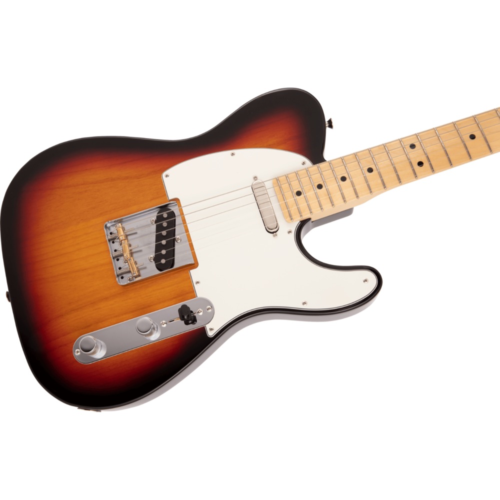 Fender Made in Japan Hybrid II Telecaster MN 3TS エレキギター ボディ斜めアングル画像