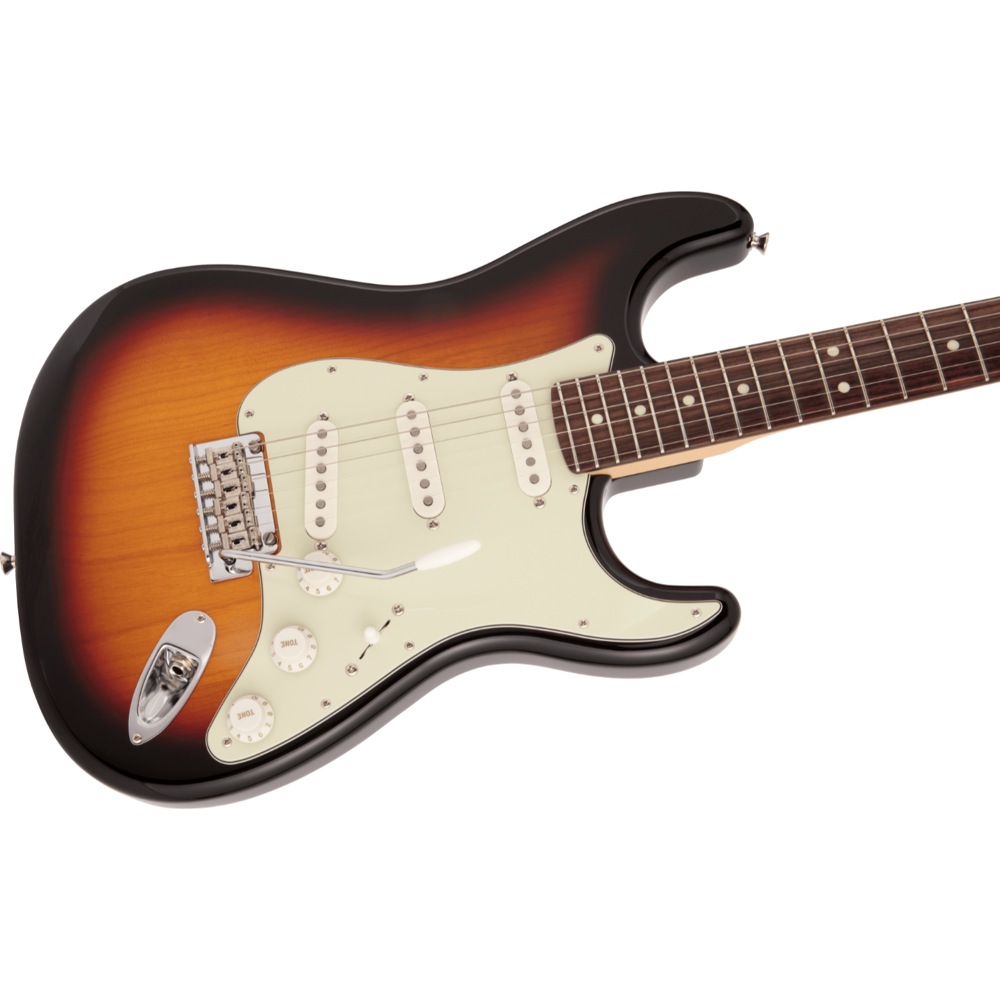 Fender Made in Japan Hybrid II Stratocaster RW 3TS エレキギター ボディ斜めアングル画像