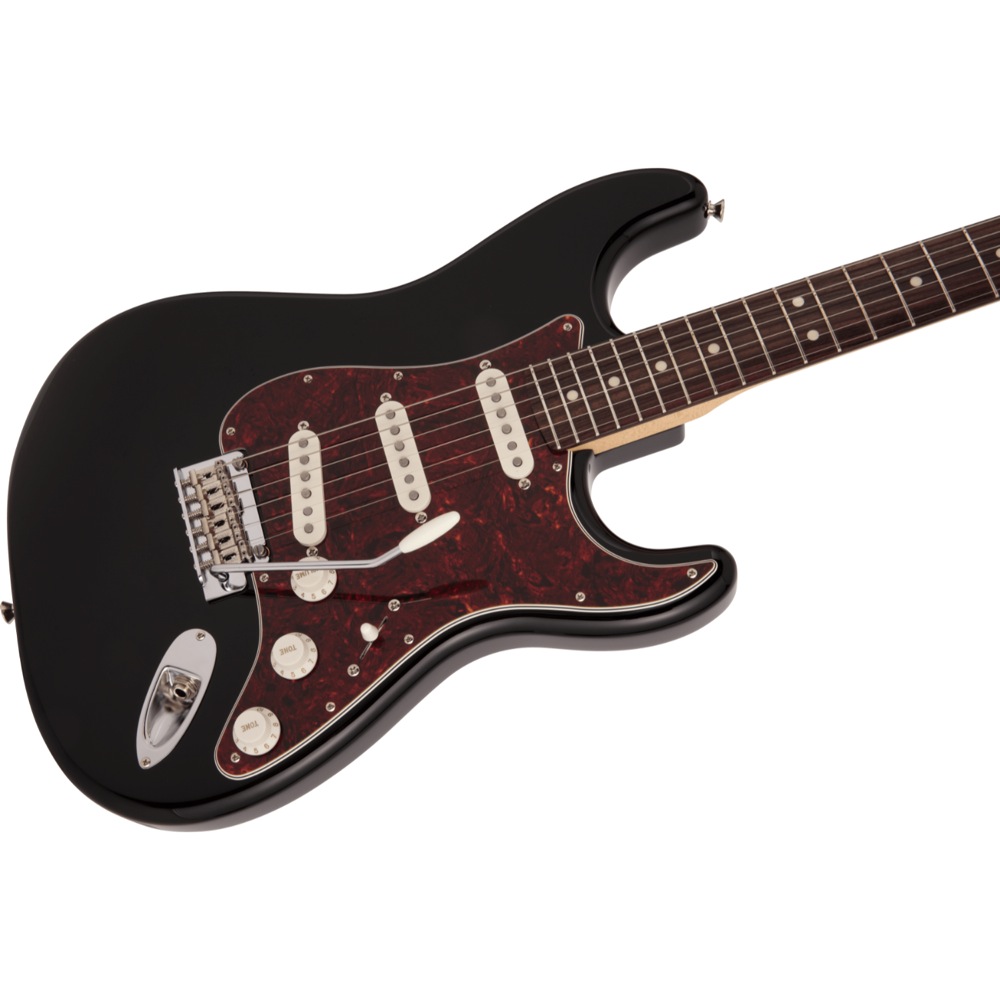 Fender Made in Japan Hybrid II Stratocaster RW BLK エレキギター ボディ斜めアングル画像