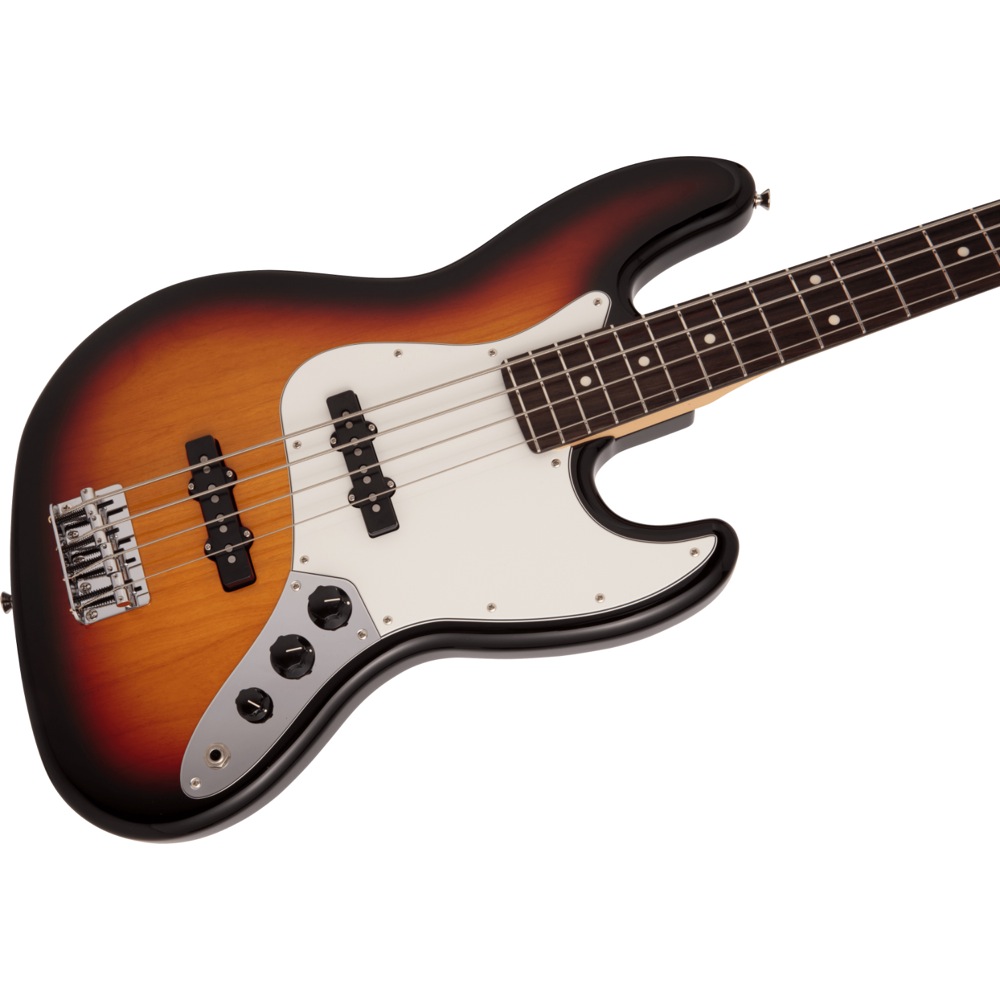 Fender Made in Japan Hybrid II Jazz Bass RW 3TS エレキベース ボディ斜めアングル画像