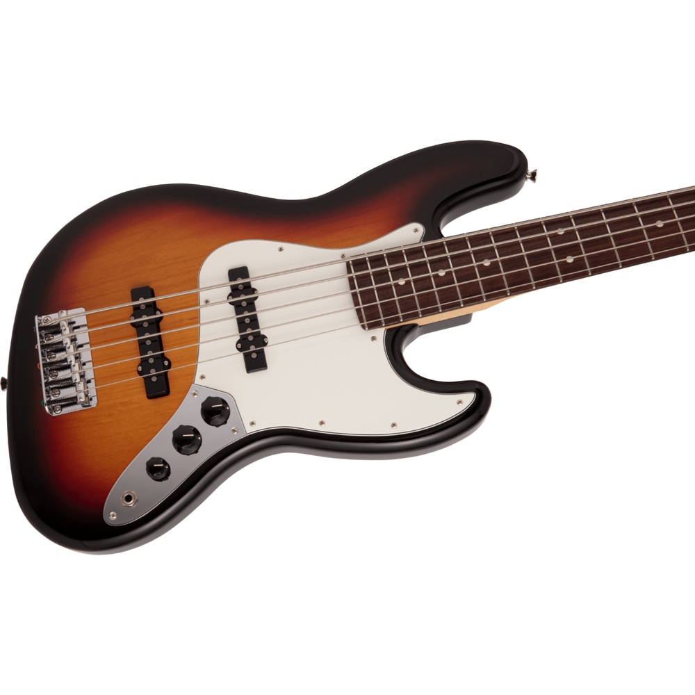 Fender Made in Japan Hybrid II Jazz Bass V RW 3TS エレキベース ボディ斜めアングル画像