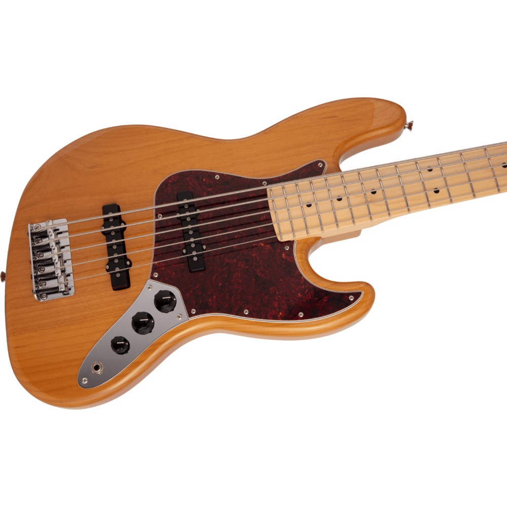 Fender Made in Japan Hybrid II Jazz Bass V MN VNT エレキベース ボディ斜めアングル画像