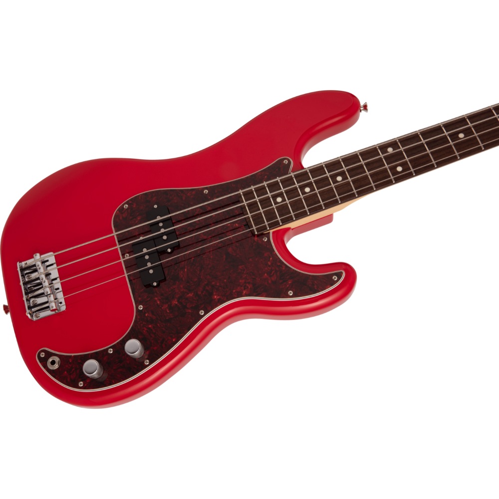 Fender Made in Japan Hybrid II P Bass RW MDR エレキベース ボディ斜めアングル画像