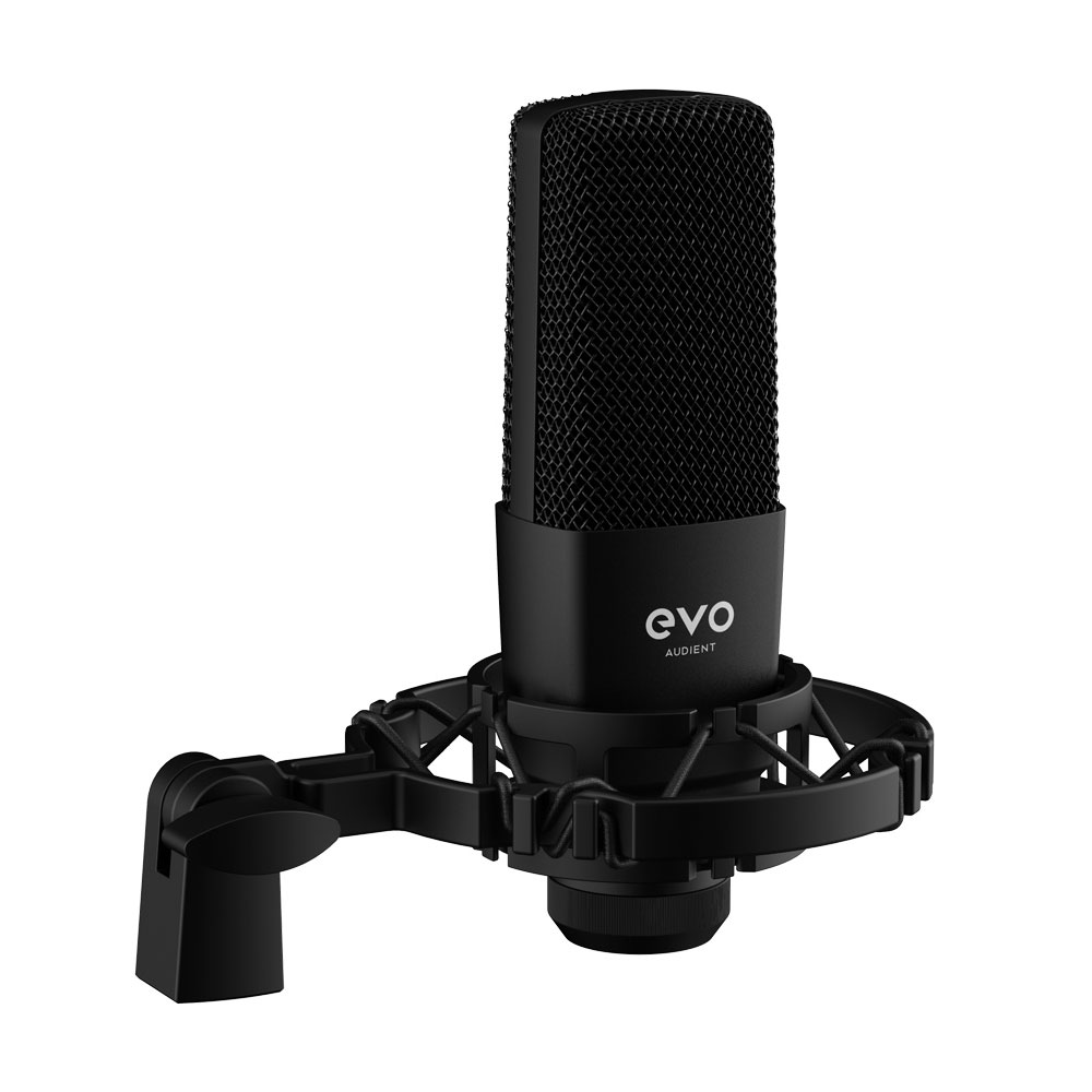 Audient EVO スターターバンドル オーディオインターフェースセット evo SR1コンデンサーマイク、evo SR1専用ショックマウント