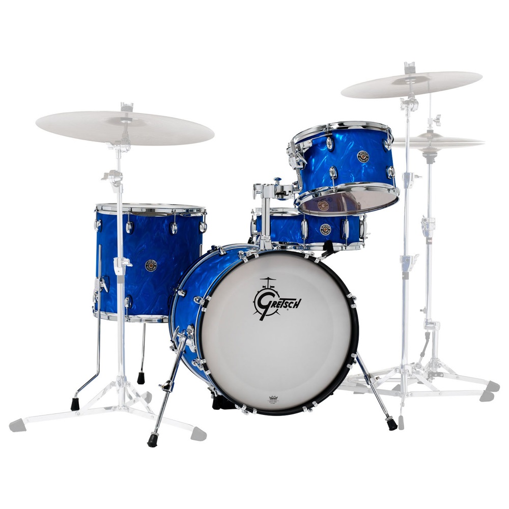 GRETSCH CT1-J484-BSF Blue Satin Flame ナイトロン ドラムセット スネア付き 4点シェルキット