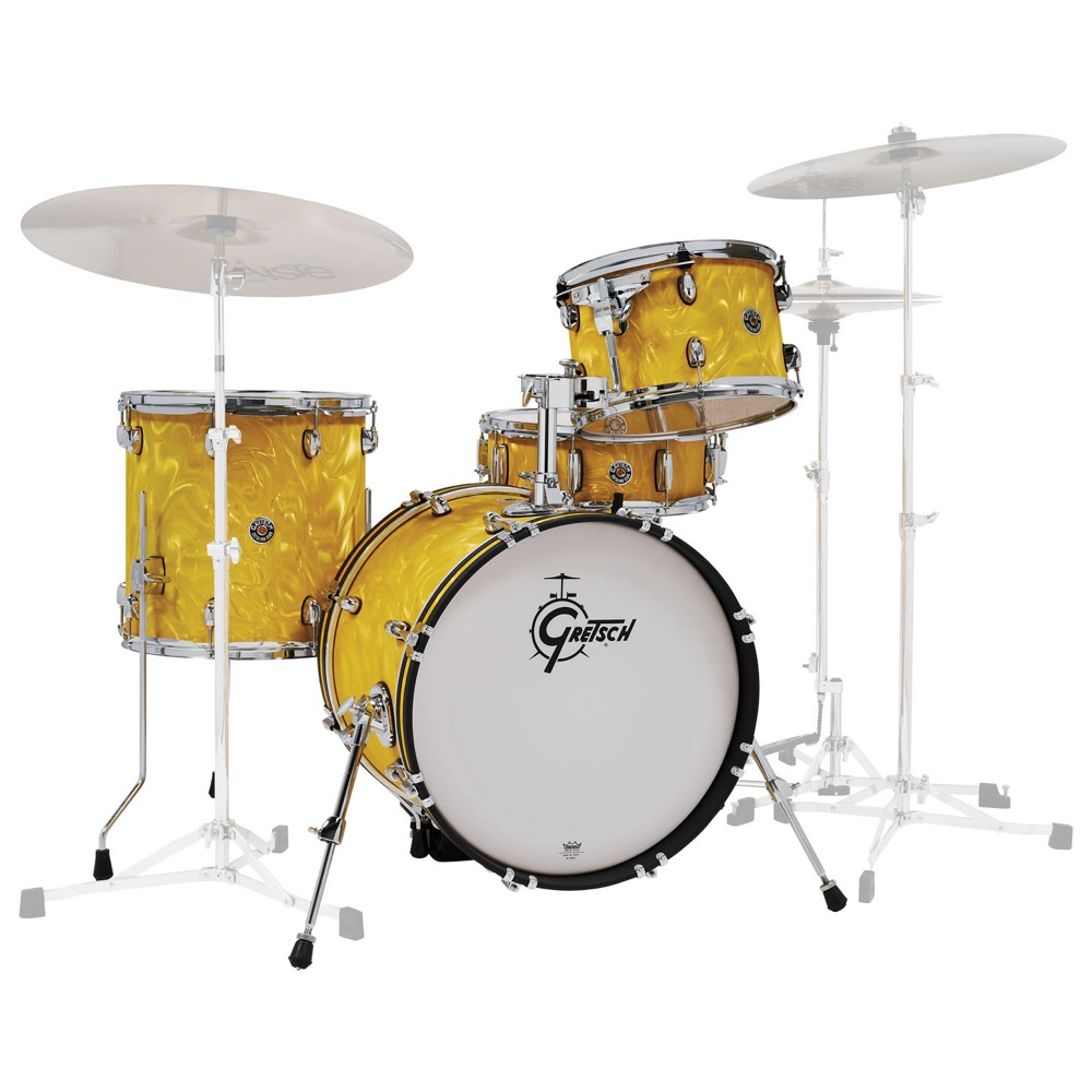 GRETSCH CT1-J484-YSF Yellow Satin Flame ナイトロン ドラムセット スネア付き 4点シェルキット