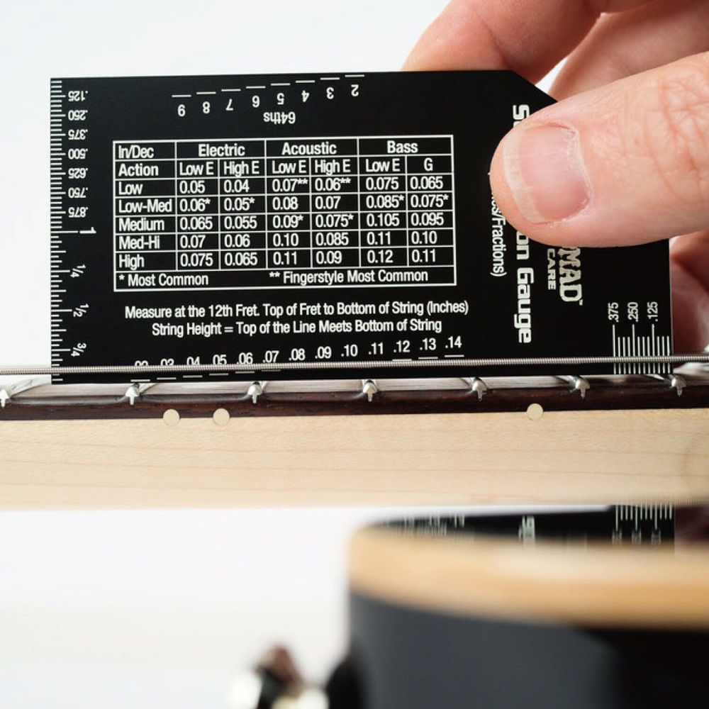 MUSIC NOMAD MN602 弦高測定ゲージ 使用イメージ画像