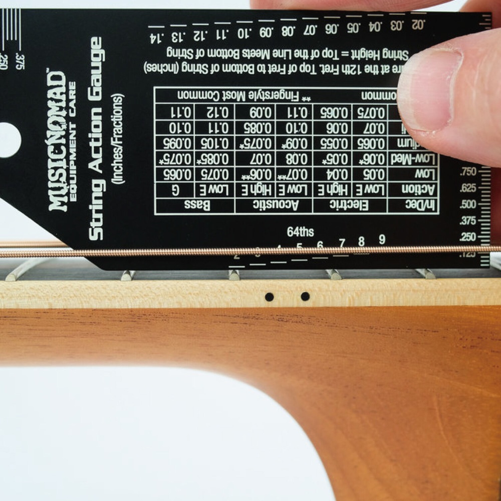 MUSIC NOMAD MN602 弦高測定ゲージ 使用イメージ画像