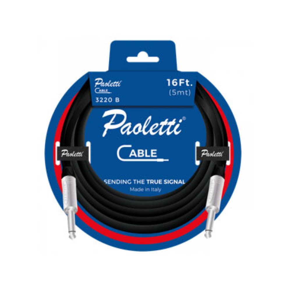 Paoletti Guitars 3220 B 5m 楽器用ケーブル