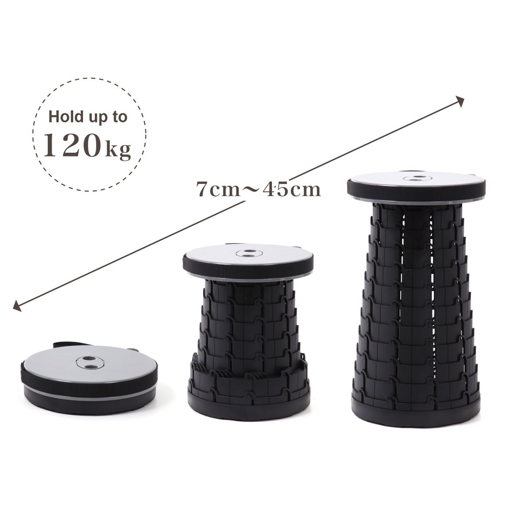 Mini Max Stool Mini Max Telescoping Stool Yellow 伸縮式スツール 画期的な高さ調整モバイル椅子。