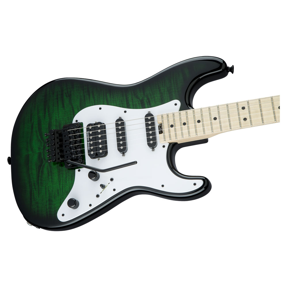 Jackson USA Signature Adrian Smith San Dimas SDQM TR GRN エレキギター ボディ全体像