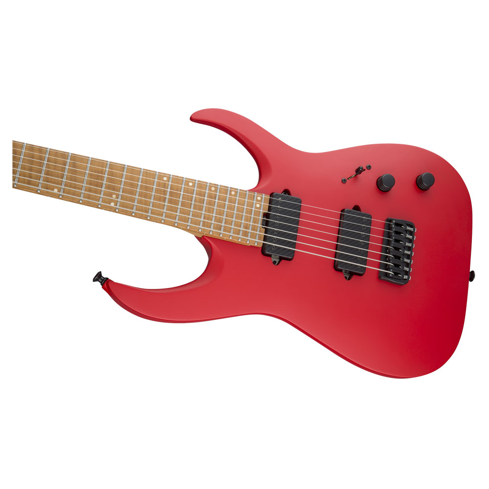 Jackson USA Signature Misha Mansoor Juggernaut HT7 Satin Red 7弦 エレキギター ボディ全体像