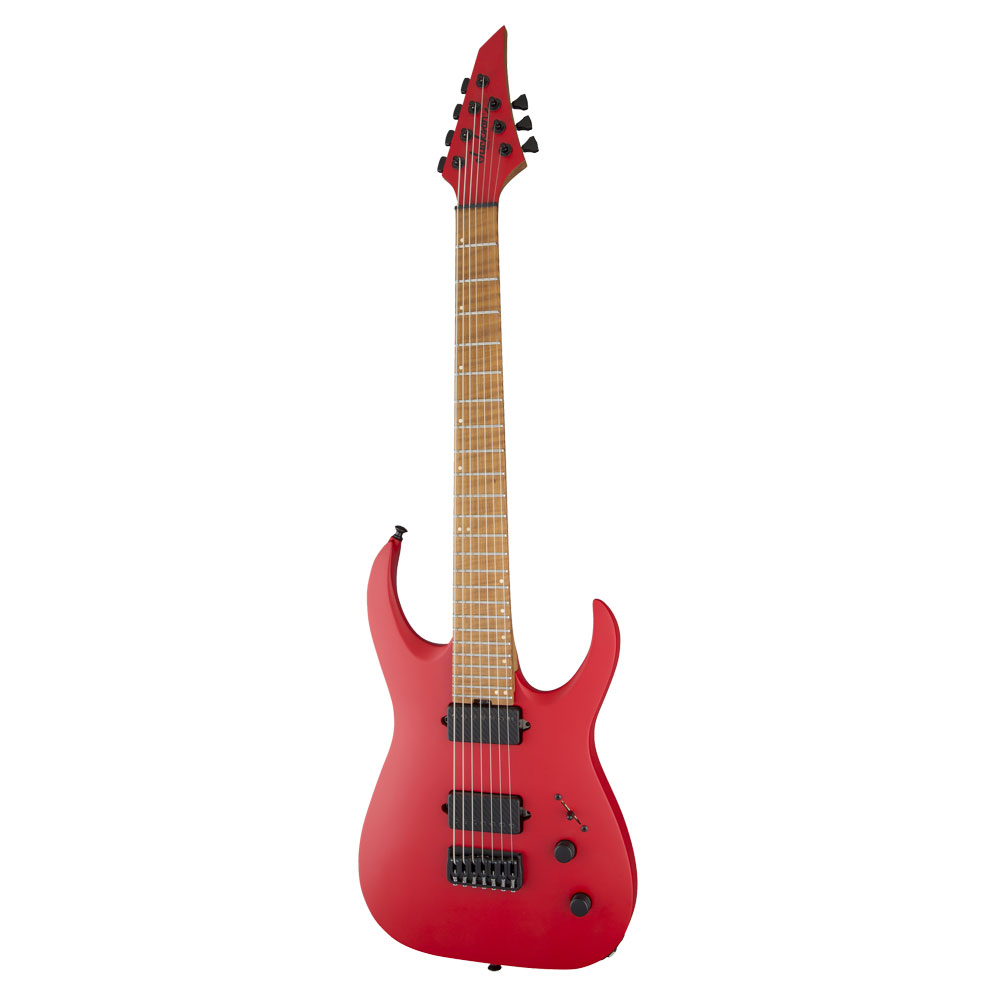 Jackson USA Signature Misha Mansoor Juggernaut HT7 Satin Red 7弦 エレキギター 全体像