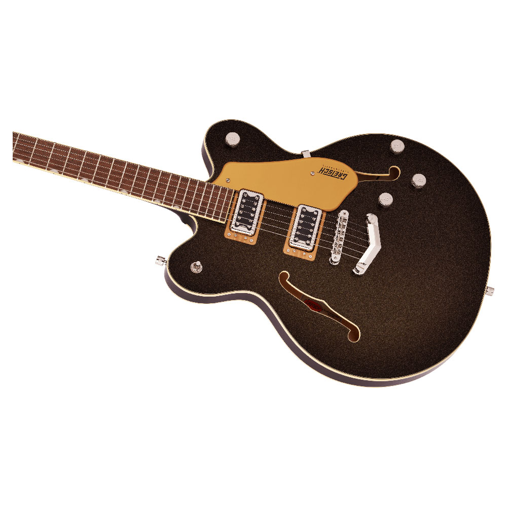 GRETSCH G5622 Electromatic Center Block Double-Cut with V-Stoptail Black Gold エレキギター ボディ全体像