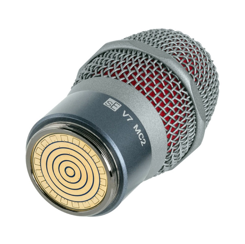 sE Electronics V7 MC2 ワイヤレスマイクヘッド 交換用カプセル 特許取得済みの内蔵ショックマウント、金メッキのコネクション面