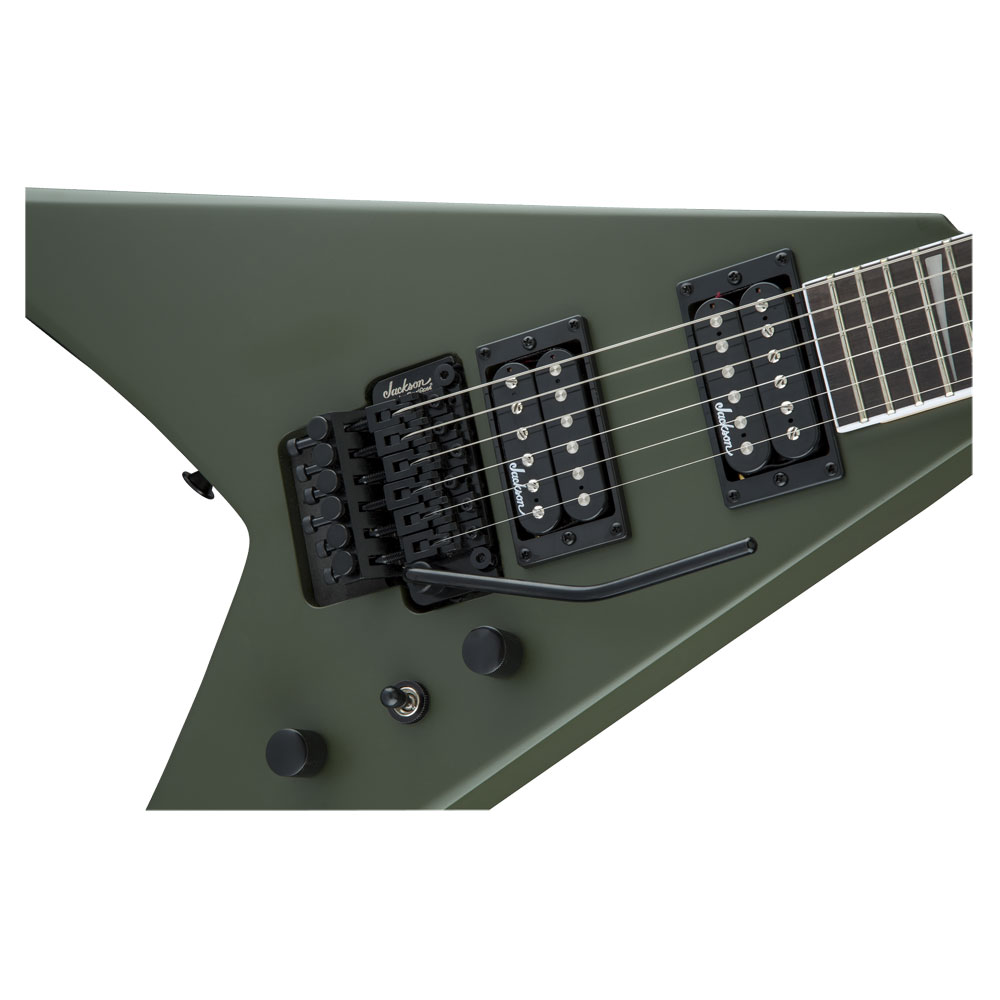 Jackson JS Series King V JS32 Matte Army Drab エレキギター ボディアップ