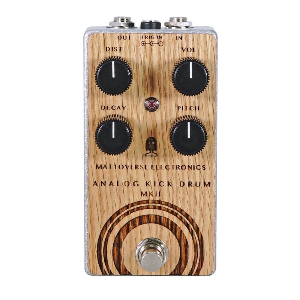 Mattoverse Electronics Analog Kick Drum MKII Custom Red Oak Faceplate エフェクター