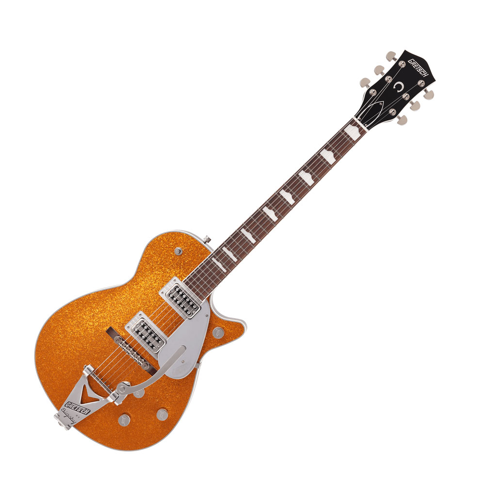 GRETSCH G6129T-89 Vintage Select ’89 Sparkle Jet with Bigsby Gold Sparkle エレキギター