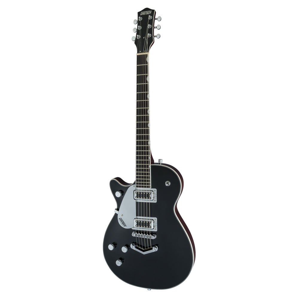 GRETSCH G5230LH Electromatic Jet FT Single-Cut with V-Stoptail Left-Handed BLK エレキギター 全体像
