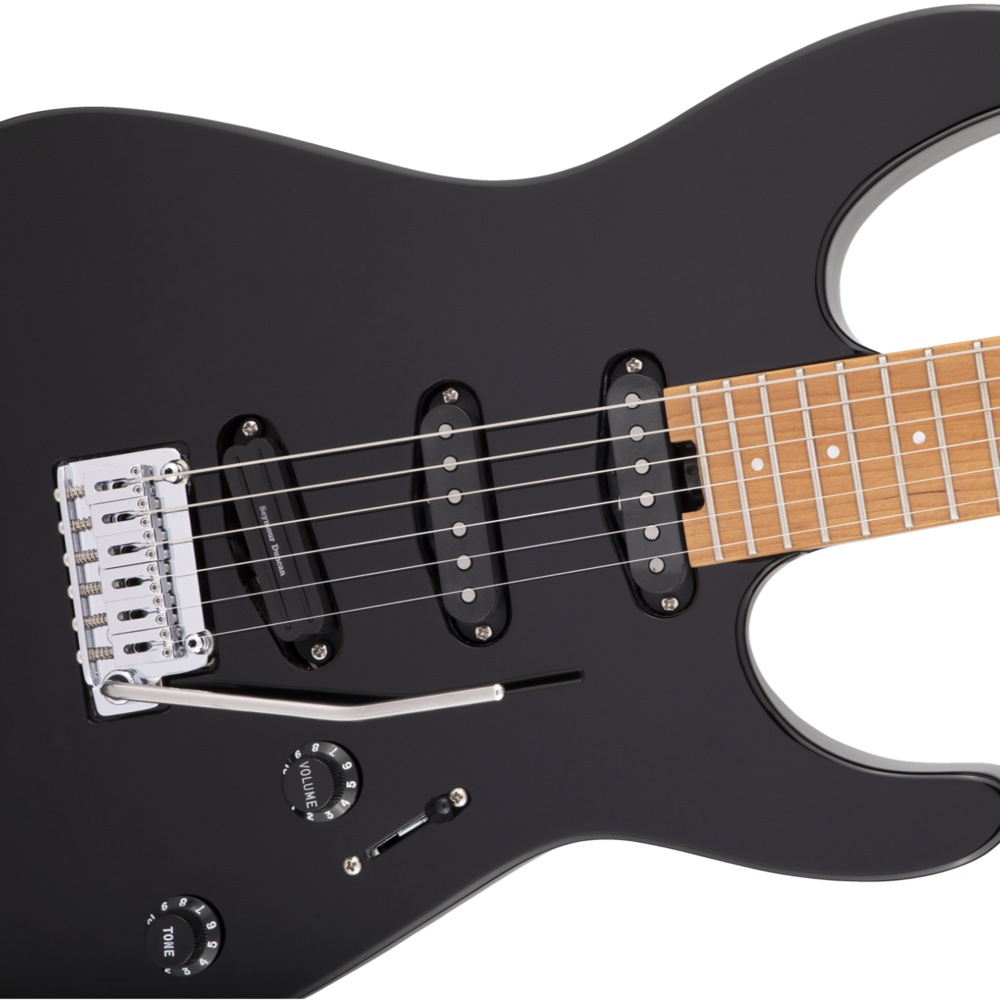 Charvel Pro-Mod DK22 SSS 2PT CM BLK エレキギター ボディトップアップ画像
