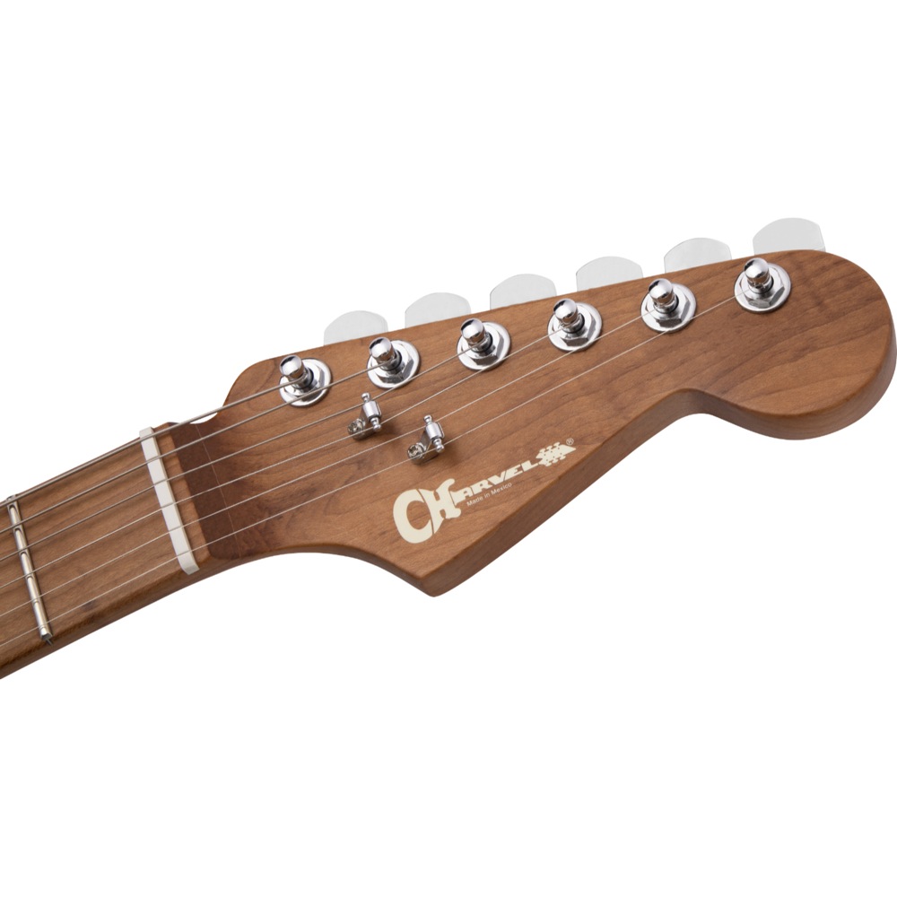 Charvel Pro-Mod DK22 SSS 2PT CM EL BLU エレキギター ヘッド画像