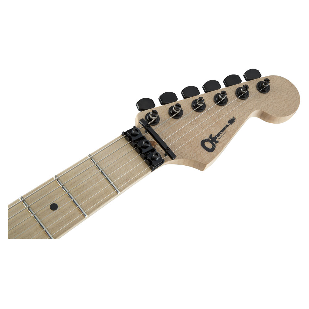 Charvel Warren DeMartini USA Signature Frenchie Snow White with Frenchie Graphic エレキギター ヘッド表