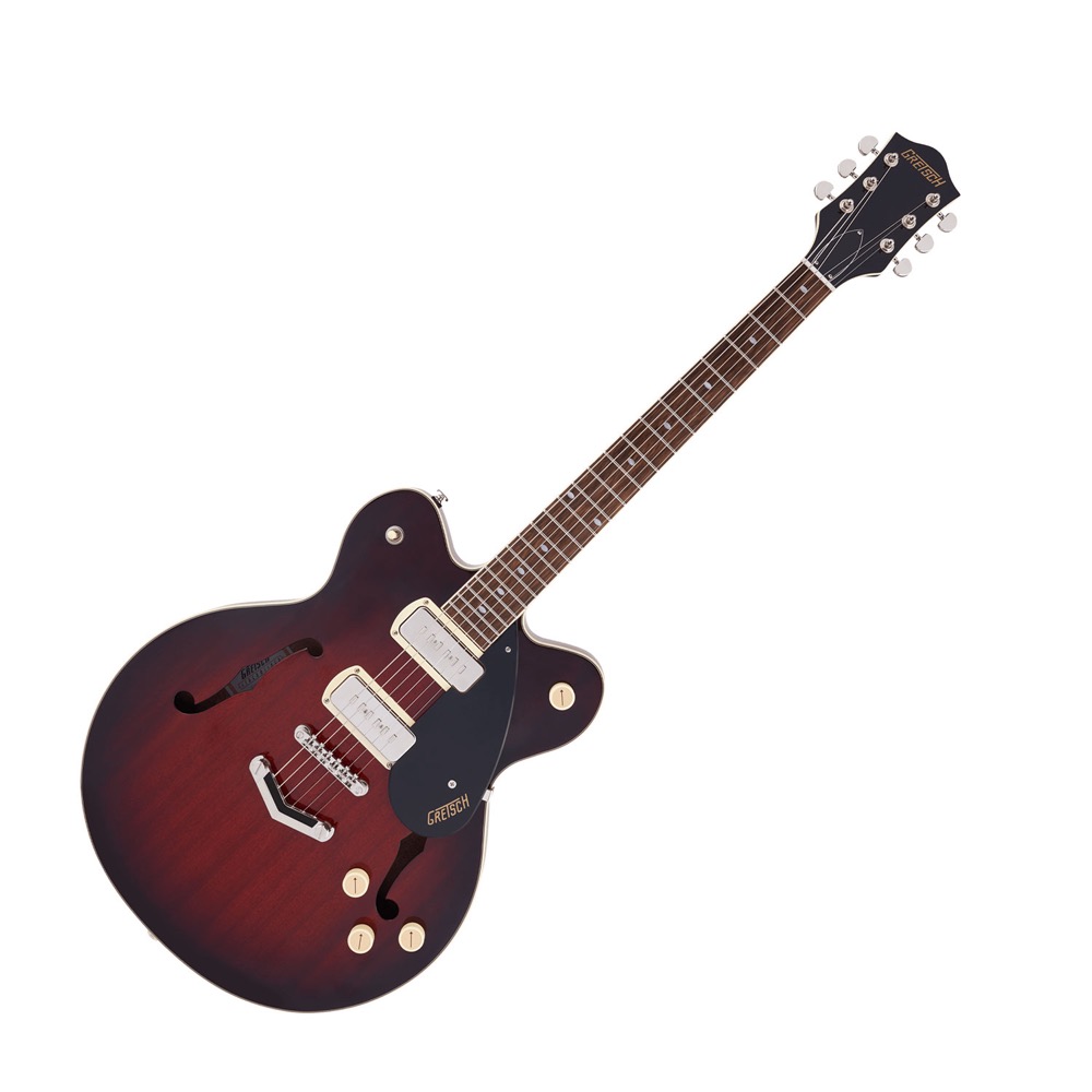 GRETSCH G2622-P90 Streamliner Center Block Double-Cut P90 with V-Stoptail Claret Burst エレキギター
