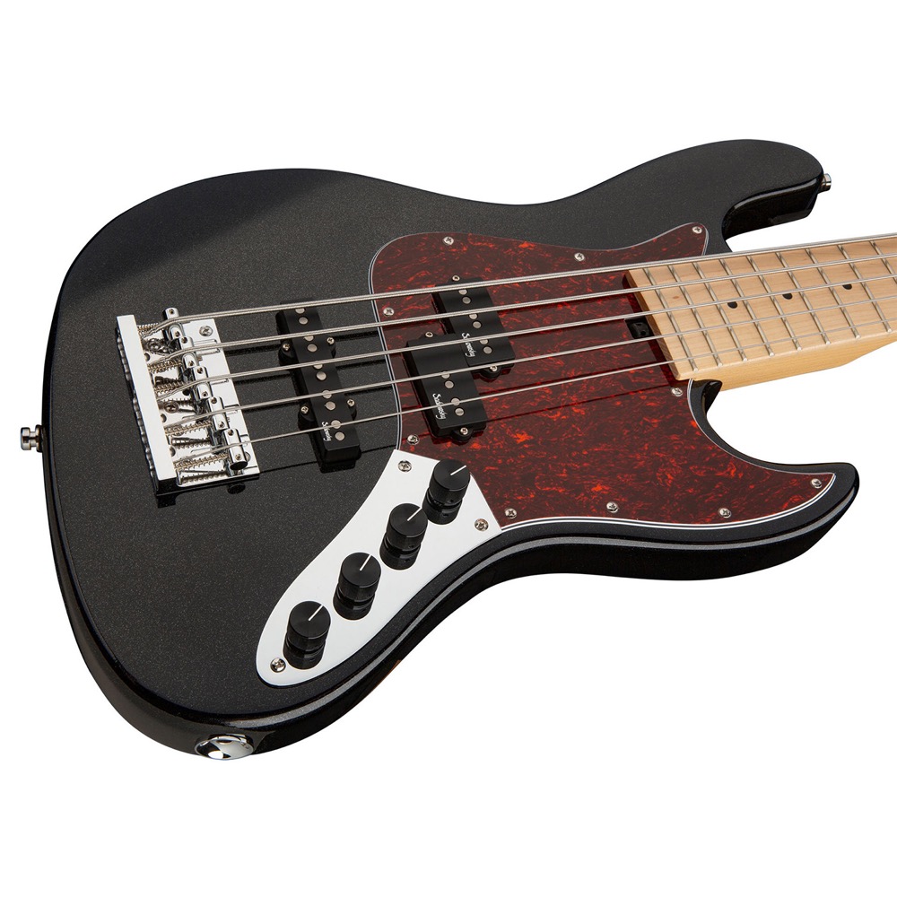 Sadowsky MetroExpress Hybrid P/J Bass Maple Fingerboard 5-String Solid Black High Polish 5弦エレキベース ボディの画像