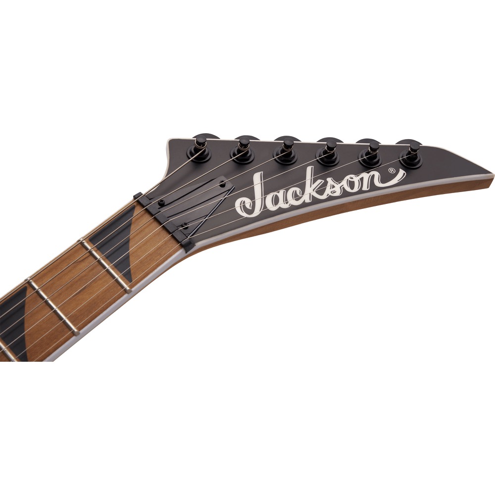 Jackson JS Series Dinky Arch Top JS24 DKAM Black Stain エレキギター ヘッド部分アップ画像