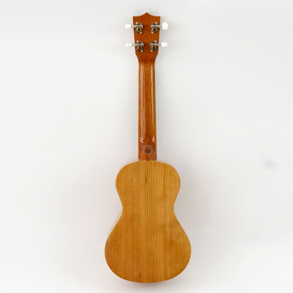 Famous FC-11G コンサートウクレレ 背面・全体像