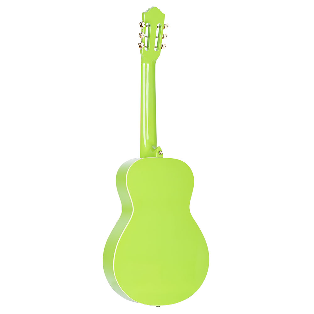 ORTEGA RGA-GAP Gaucho Series Green Apple クラシックギター 背面・全体像