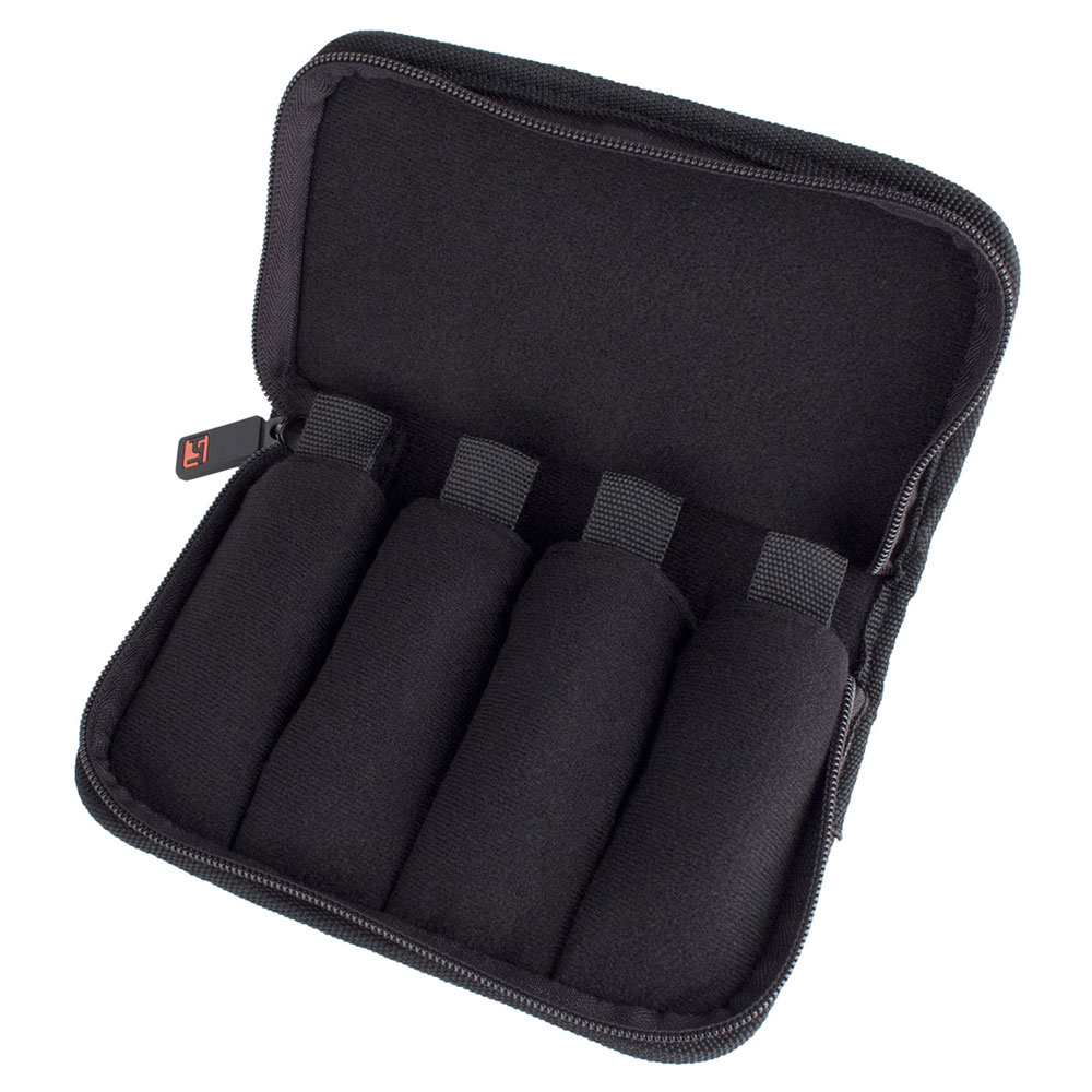 PROTEC A221CAMO カモフラージュ柄 トランペットマウスピース用ポーチ 4本用 ポーチ内