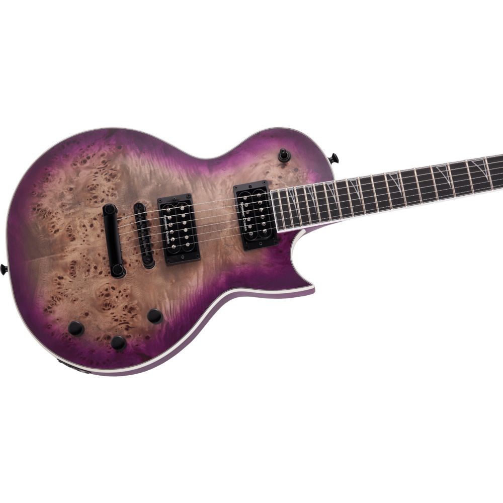 Jackson Pro Series Monarkh SCP Transparent Purple Burst エレキギター 斜めアングル画像