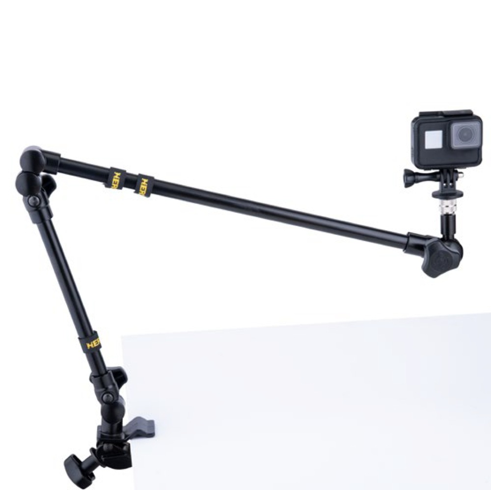 HERCULES DG107B マイク・カメラ用 アームスタンド カメラ使用例画像