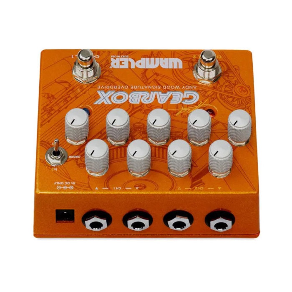 Wampler Pedals Gearbox Andy Wood Signature オーバードライブ ギターエフェクター 背面・端子