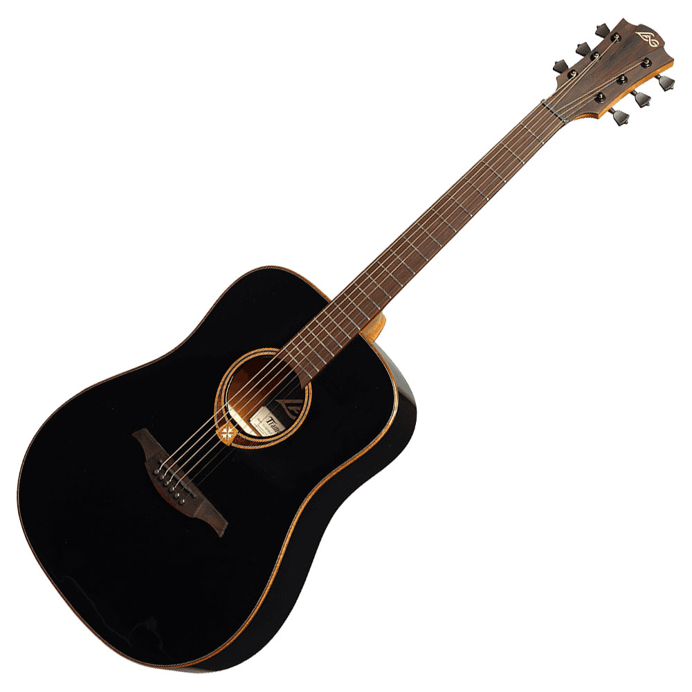 LAG GUITARS T118D-BLK アコースティックギター ボディ全体画像