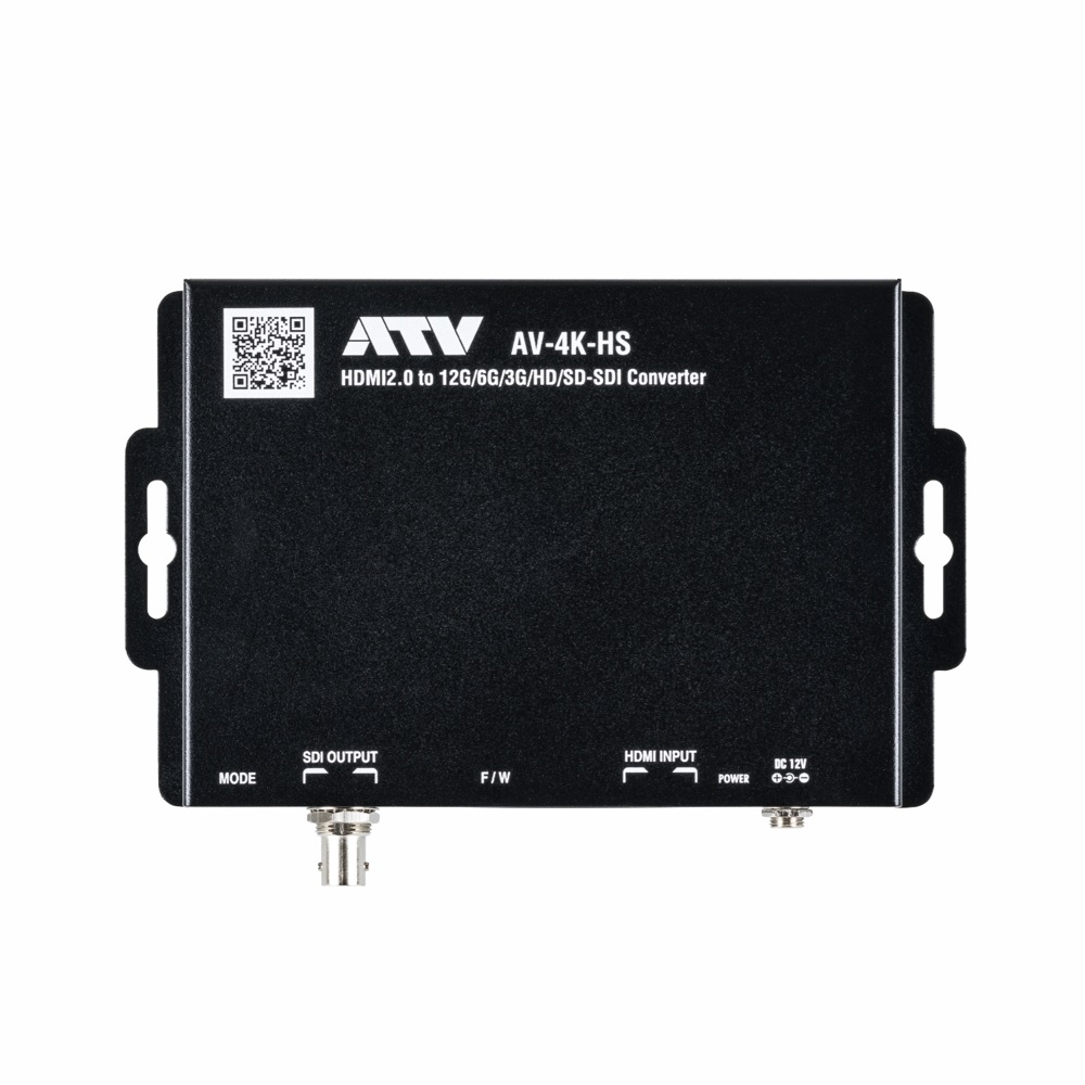 ATV AV-4K-HS HDMI2.0 to 12G-SDI CONVERTER ビデオコンバーター 上面画像