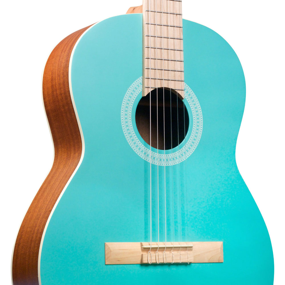 Cordoba Protege C1 Matiz Aqua クラシックギター ボディアップ