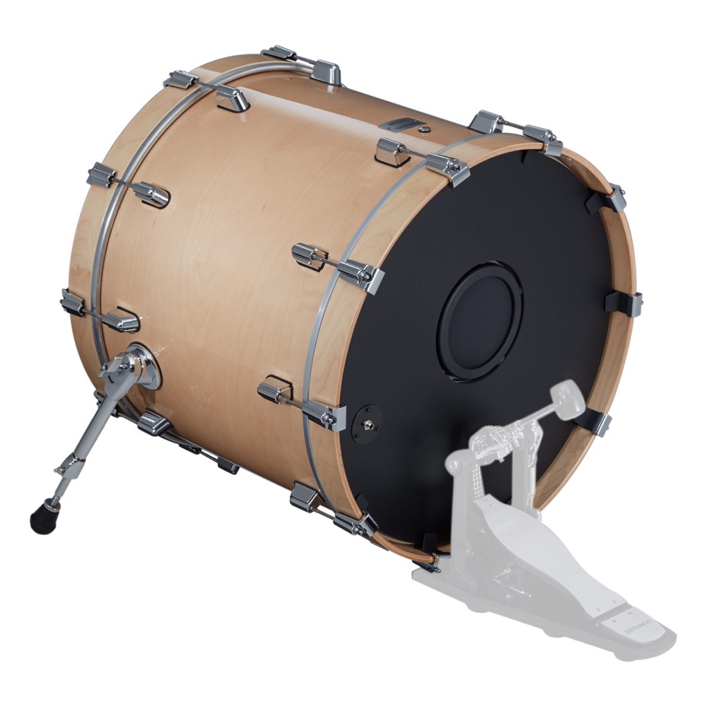 ROLAND KD-222-GN Bass Drum For VAD706 グロスナチュラル 22インチ バスドラムパッド パッド側画像