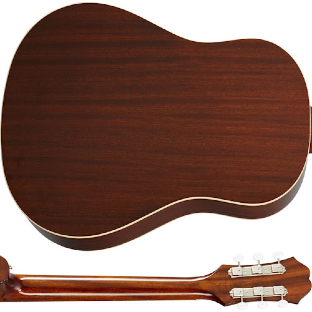 Epiphone Masterbilt Texan Faded Cherry エレクトリックアコースティックギター ボディ/ネックバック画像