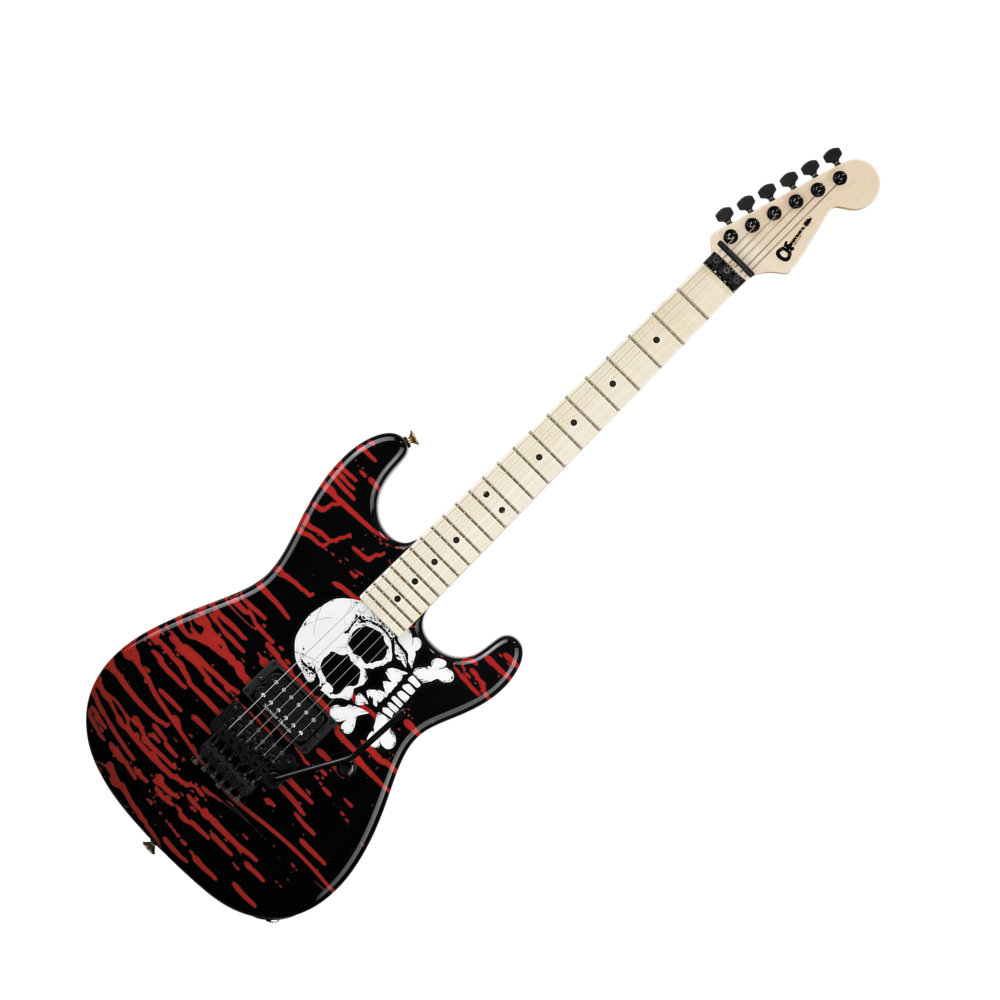 Charvel Warren DeMartini USA Signature San Dimas Blood and Skull エレキギター