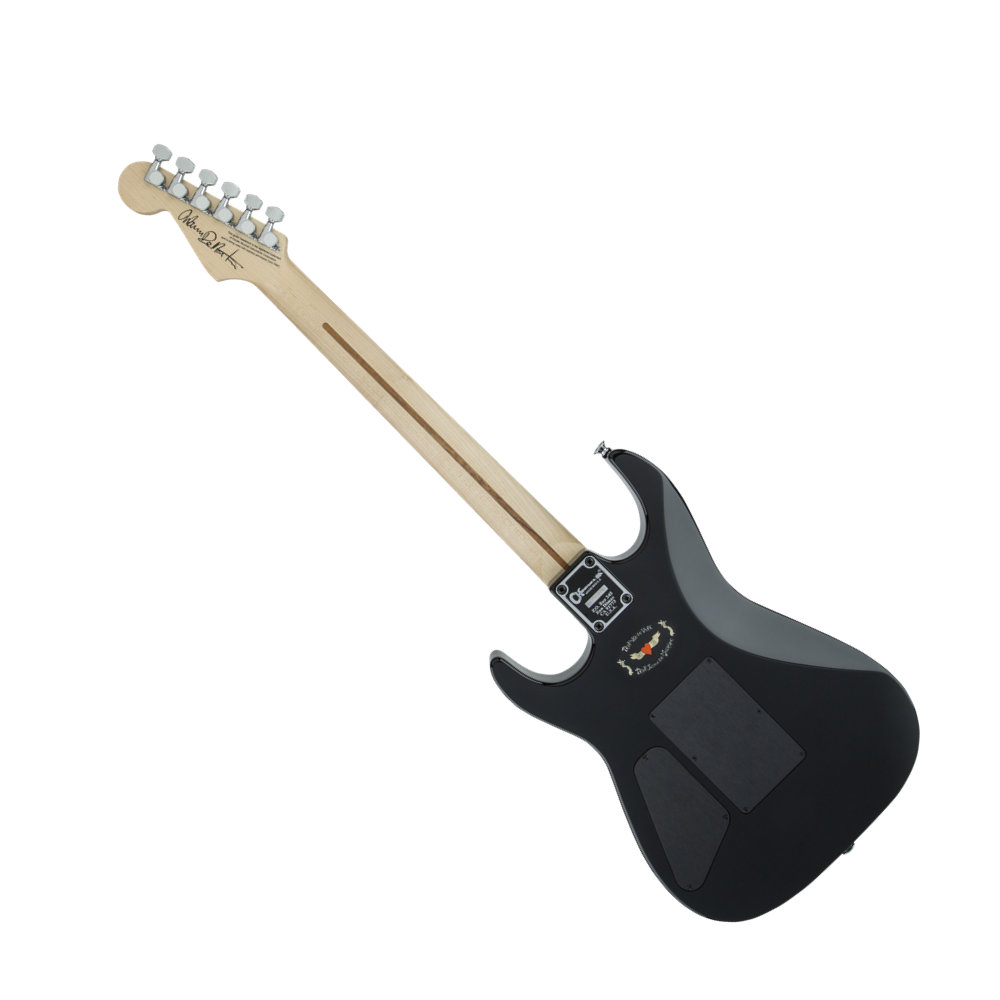 Charvel Warren DeMartini USA Signature Frenchie Gloss Black with Frenchie Graphic エレキギター 背面