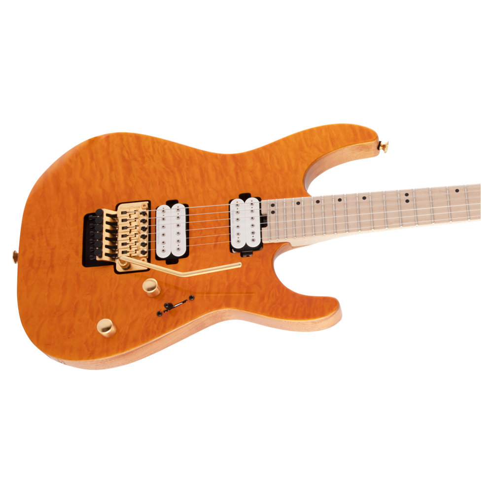 Charvel Pro-Mod DK24 HH FR M Mahogany with Quilt Maple Dark Amber エレキギター ボディ