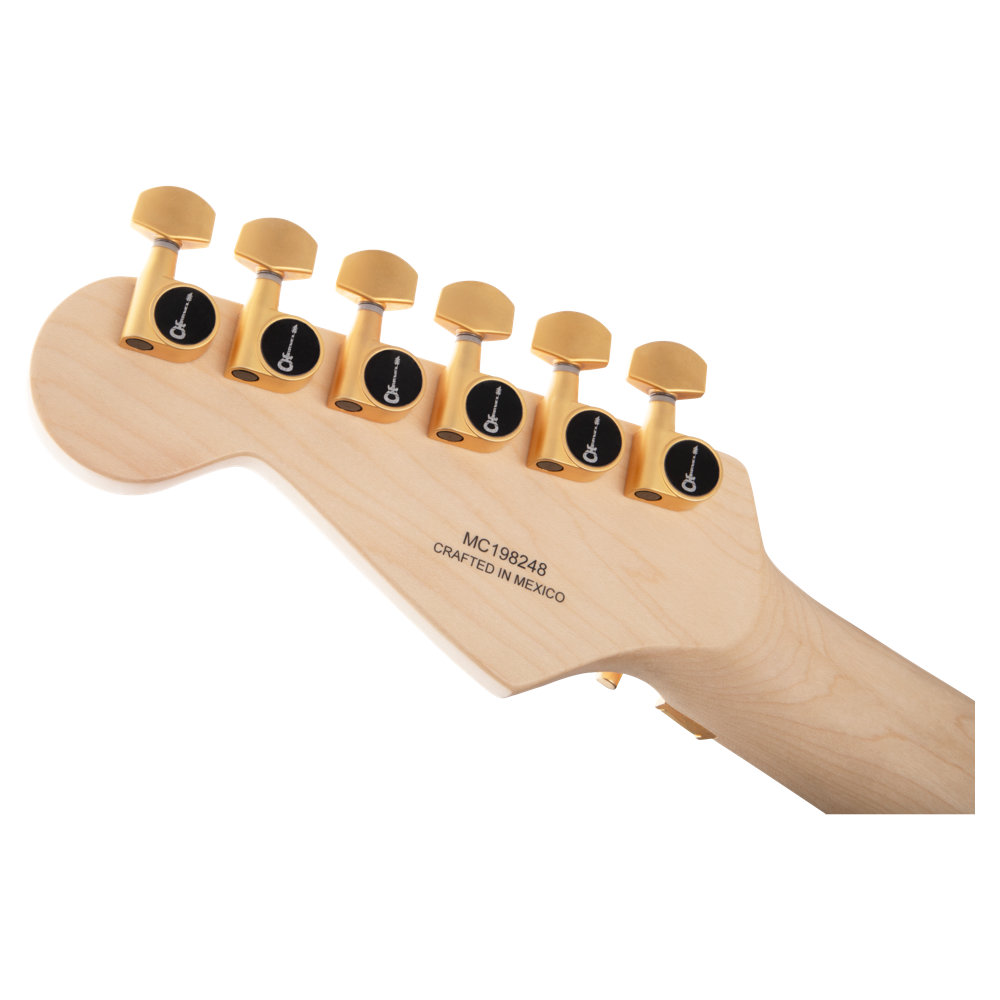 Charvel Pro-Mod DK24 HH FR M Mahogany with Quilt Maple Dark Amber エレキギター ヘッド